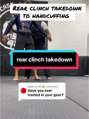 Replying to @JAY🐱 Rear Clinch takedown to handcuffing. #grappling #bjj #jiujitsu #mexicangroundkarate #cops #mma #tapsnapnap #subs #cuddlestrugglezz #subforsub #streetfight #cops #copsoftiktok 