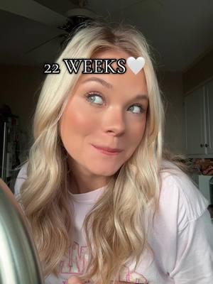 22 weeks!!!🤍🤍🤍🤍 #baby2 #pregnant #babytok #itsagirl #babya 