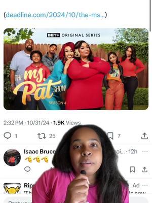 #greenscreen The Ms. Pat Show has been renewed for season 5 and I need Bet+ to release the DVD of the show. #themspatshow #mspat #betplus #bet #mspatshow #season5 #aspoonfulofchae #aspoonfulofchae 