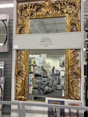 Big, beautiful mirror with even bigger savings 🪞🤩 Thanks @Nikki🤍 for sharing this gem 💚 #HomesenseHaul #homesense #goldmirror #fulllengthmirror 