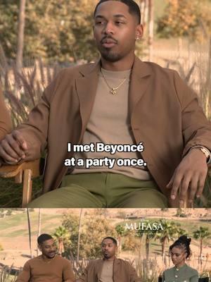 Is it even possible to keep your cool around Queen Bey? 👑🐝 #movies #celebrityinterviews #celebrity #celebrities #mufasa #kelvinharrisonjr #thelionking #beyonce #beyoncé 