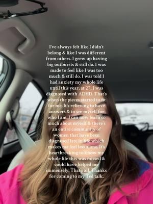 This is your reminder that adhd isn’t just bouncing around a classroom at a young age, it’s so much more than that. #adhd #adhdadults #adhdlatediagnosis #adhdinwomen #adhdinwomenlooksdifferent 