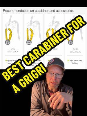 Replying to @Rae ⛰️ PNW Susty Adventures #greenscreen best #carabiner for a #grigri for #rockclimbing #outdoorclimbing #climbing #climbinggym 