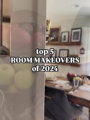 What a year! Were you here for all 5 of these makeovers? All of the details for each of these transformations can be found at therurallegend.com #thriftedhome #trlmakeover #homemakeover #roommakeover #homeonabudget #englishcottagestyle 