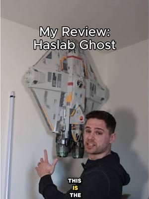 My review on the Haslab Ghost. It is massive and I am happy I found a spot for it on my wall! #unboxing #starwars #hasbro #ahsoka #rebels 