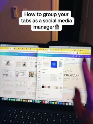 How to group your tabs as a social media manager! My client @Charlotte Chaze taught me this and it was life changing😅 #socialmediamanager #socialmedianagement #marketingbymadyn #beginnersocialmediamanagertips #beginnersocialmediamanager #howtogetclientssocialmediamanager #socialmediamanagement #socialmediamanagerpackages #grouptabs 