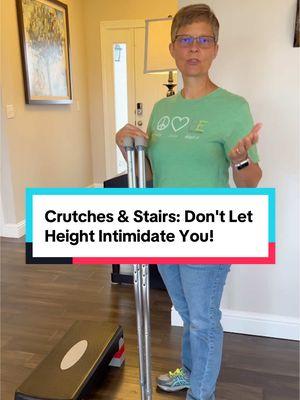 Ever wondered how to tackle those higher-than-usual steps with crutches? 🤔  We've got you covered! Watch as Cindy, PT, breaks down the technique for safely navigating a tall step. Follow, Like & Subscribe for more tips and tricks for using mobility aids and health equipment safely. #crutches #mobility #homesafety #howto #aginginplace #walkers #physicaltherapy #occupationaltherapy