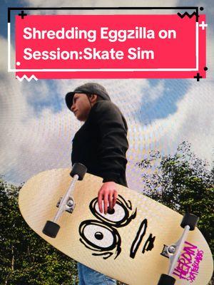 Shredding Eggzilla on Session:Skate Sim #Skateboarding #skateboard #draftsvideo #drafts #fyp #foryou #sessionmap #session #seasionskatesim #sessionmaps #sessionskateclips #sessionskatesimulator #eggzilla #herionskateboards 