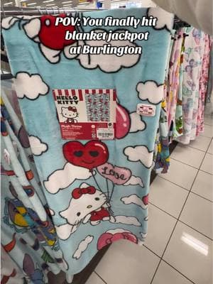 When the stars ✨ finally align and you score what you’re looking for @Burlington 🥹 Timing is everything!!!  #hellokittyblanketburlington #burlingtonshopwithme #marieblanketburlington #snoopyblanketburlington #blueyblanketburlington #hellokittyvalentinesday #burlingtonvalentinesday 