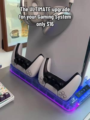 PS5 controllers overheat? Try this cooling & charging station. Dual fans, charge 2 controllers in 2h. Tidy game storage. Grab on TikTok shop. #PS5 #coolingstation #tiktokmademebuyit #Gadget 