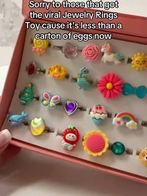 Rings for tiny fingers #Rings #CuteRings #KidsJewelry #Jewelry #FashionJewelry #PlayRings #Toys #toddlerjewelry#girlstoys 