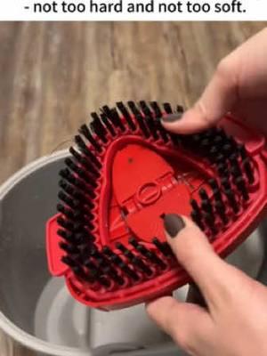 The bristles on this scrubber are PERFECT - not too hard and not too soft. Definitely was pleasantly suprised by this 😍😍😍 #CleanTok #cleaningtips #cleaningtipsandhacks #cleaninghacks #cleaning #cleaningdirtystuff #dirtycleaning #cleaningtiktok #floorscrub #maintenancecleaning #howtoclean #deepcleaning #cleaningmotivation #ocedarspinmop 