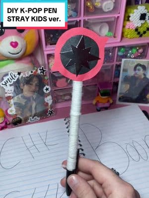 Replying to @Lee Know DIY pen inspired by the Nachimbong!♥️🖤 #kpopfan #straykids #diypen #dollartreecrafts #kpopfyp2024