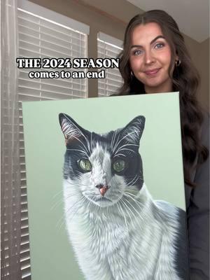 Wow, what a year!!!✨👩‍🎨 2024 has been filled with so many blessings, opportunities, and a whole lot of growth. It hasn’t been the easiest year, but it has been SO much fun! In 2024, I have been able to bless so many clients with paintings of their pets and beloved pets.🐾 I got engaged to the love of my life on June 22nd.❤️💍 I wrote a book about my business and journey with Pet-Picasso Designs!📖 I have also been planning a wedding on top of staying busy with painting.✨  Thank you all for the constant support and encouragement throughout this year. I am super excited for 2025 and to see what next year holds! It’s going to be the best year yet!❤️🎨🐾 • • #petportrait #artist #2024 #PetsOfTikTok #petportraitartist #art #petlover #fyp #SmallBusiness #trending 