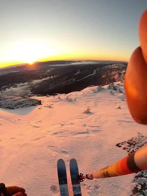 Morning commute. ☕️🏔️⛷️ #skitok #ski #skiing #skitheeast #gopro #pov #sunrise 