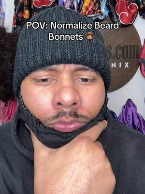 Working on my beard #beardbonnet #bonnet 