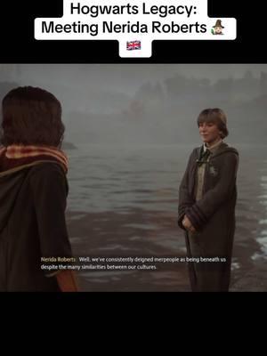 Meeting fellow Hogwarts student, Nerida Roberts, down by the Black Lake at Hogwarts, on Hogwarts Legacy 🧙🏻🇬🇧😎. #HogwartsLegacy #HogwartsLegacyGame #HogwartsSchoolOfWitchcraftAndWizardry #GryffindorHouse #SlytherinHouse #1890 #HarryPotterTikTok #Xbox #XboxSeriesX #GamingTok #GamingTikTok 