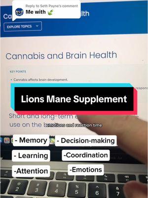 Replying to @Seth Payne No more Za Za Brain for $15 🍃🍄 #fyp #supplements #lionsmane #adhd #zaza #gardening #blinker #selfimprovement #cdc #mushrooms #school #addy 