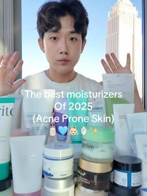 Best moisturizers for acne prone skin 2025 #acne #acneproneskin #kbeauty #koreanskincare #acnesafe #skintok #acnemoisturizer #glassskin @Heveblue Cosmetics @PURITO SEOUL @dr.althea_official @ROUND LAB @TORRIDEN US 