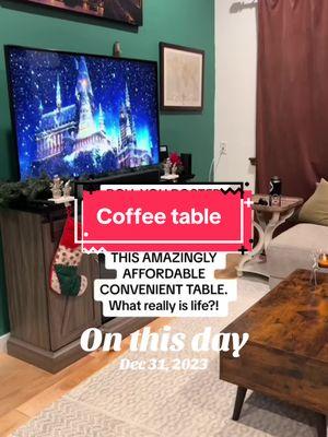 #onthisday lift top coffee table that everyone was obsessed with is still on an amazing sale! #lifttopcoffeetable #viralcoffeetable #coffeetable #trending #tiktokshopcreatorpicks #newyearnewaura #tiktokshopyearendsale 