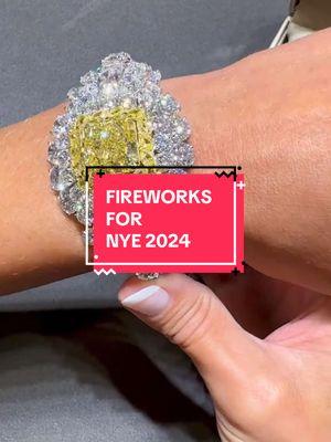 Ending 2024 with a bang and starting 2025 in ultimate style! From @Bigham Jewelers , this is what true fireworks should look like for the New Year! A stellar bracelet, featuring a breathtaking 19.07-carat natural fancy yellow radiant-cut diamond, perfectly floating in a sea of 77-carats of dazzling colorless and fancy color diamonds, including pear shaped and round brilliant-cuts! Epitome of elegance and true definition of #BighamBling! #naturaldiamonds #yellowdiamond #bracelet #diamondbracelet #highjewelry #bridaljewellery #jewelrytok #jewelryblogger #champagnegem #yourdailydoseofsparkle 