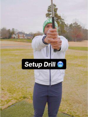 Setup drill for winter layers! 🥶 - - - ##golf #golftiktok #golftok #golflife #golftips #golftip #golfinstructor #golfcoach 