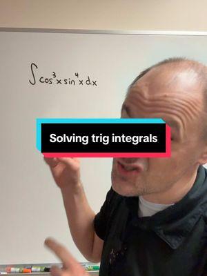 Trig integrals? Look for a nice u substitution option. Stuck? Want to check your work? @Nour @MathGPT can make a video lesson of your problem! #calc #calculus #mathgpt #studyhack #trig 