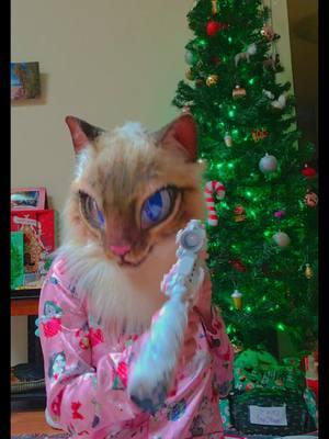 happy new years eve everypony!!! #fakeprop #propgun #fake #furry #fursuit #christmas #furryfandom #realisticfursuit #catfursuit #catfurry #pinkpjs #catpjs #christmastree #uwu #cutefurry #cutecore #kawaiicore #ilovefurries #girlypop #uwu #cutefursuit 