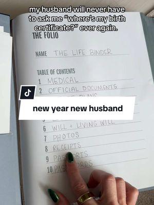 New year new hubby 🤪 #newyear #organized #organization #documentstorage #documentorganizer 