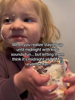 Who else is celebrating early and putting the kids to bed by 9? Because midnight parenting is overrated, and sleep is priceless. 🕛😂 #whenyourealize #parentinghacks #newyearseveparty #parentingdebate #countdowns 