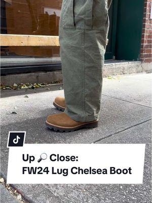 Up Close: @Andrew breaks down our new FW24 Lug Chelsea Boot #3sixteen #fashiontok #selvedgedenim #boots #jawnzenthusiasts 