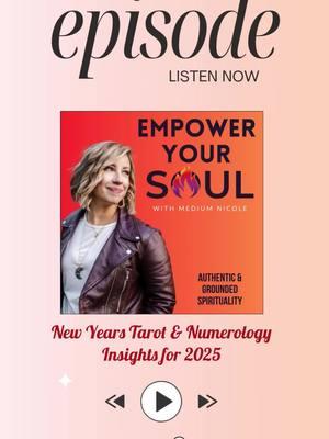 🌟 New Episode: New Years Tarot & Numerology Insights for 2025 🎙️ Link to the full episode: https://www.buzzsprout.com/2337838/episodes/16342053 Can metaphysical tools like tarot and oracle cards transform your understanding of the past year and shape your path forward? Join me as I reflect on personal experiences and explore the power of these ancient practices, particularly how they helped me navigate technical glitches and led me to the Rebecca Campbell Healing Waters Oracle deck. Through a unique six-card tarot spread, we unpack the essence of the past year—looking at self-representation, soul lessons, and the ripple effect of our actions—while emphasizing the joy of an open heart and the transformative power of self-care. Finally, we delve into the world of numerology, exploring the compassionate and altruistic energy of the number nine. Learn how to calculate your personal year number for 2025 and uncover the deeper meanings behind each number, be it creativity, stability, or relationship balance. This year, let’s embrace the vibrational frequencies of numbers to release what no longer serves us and prepare for a transformative year of growth. Share your own tarot spreads and reflections as we eagerly anticipate a remarkable 2025. 🎧 Listen to the Empower Your Soul Podcast all major podcast channels, and watch on YouTube! 💫 Want a Free Reading or have a question for the podcast? Head to www.MediumNicole.com/Podcast ******** ⭐ International Evidential Medium Nicole 🎙️Empower Your Soul Podcast 💜 All readings & payments go through my website @ www.MediumNicole.com #empoweryoursoul #podcast #giveaway #alignment #awakening #spirituality #soul #mediumship #akashic #newyear #2025