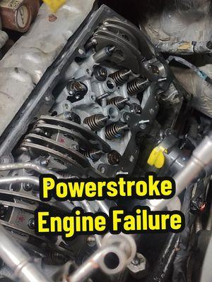 Ford F-250 Powerstroke Engine Failure #powerstroke #ford #f250 #diesel #engine #powerstrokediesel #f350 #truck #valve #spring #valvespring #pushrod #failure #blown #diag #diagnostic #tech #technician #rockerarm #mechanic #repair #automotive #automotivetechnician 