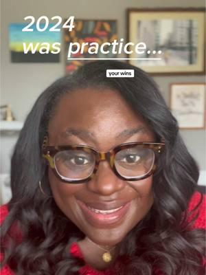 Let’s have a quick FaceTime to sum up what this year really was. 2024 was practice.  #SelfCare #newyearseve #motivation #corporatelife #9to5life #mid30s #corporatemillennial #blackgirlmagic 