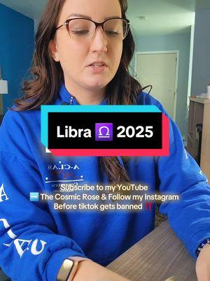 Libra ♎ 2025 Tarot & Oracle Reading ✨️ Good for all Libra Placements Sun, Moon, Rising, & Venus 🪐 Subscribe to my YouTube ➡️ The Cosmic Rose & Follow my Instagram before tiktok gets banned in the U.S on January 19th ‼️ Personal readings at the link in my bio 📚 #libra #tarottiktok #tarotforyou #tarotok #tarotfyp #tarottok #tarotlove #spiritualtok #witchtiktok #witchtoktarot #tarotcommunity 