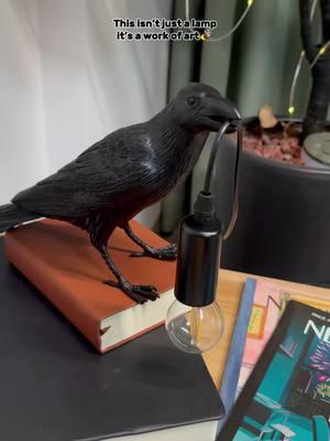 This isn’t just a lamp—it’s a work of art.#crow #crowlamp #tablelamp #nightlamp #creativelamp #decorativelamp #gift #creativegift #livingroom #tiktokmademebuyit 