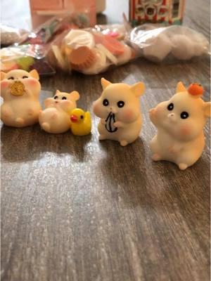 Cute mini hamster figurines 🐹 #hamster #figurines #minitoys #cute #unboxing 