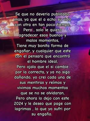 Por fin puedo desirte adios, sin que duela, ahora se que si te veo por la calle ya no me inportaras, te quedas como lo que no querias un recuerdo mas, no me duele lo que agas con otra pues lo mismo hiciste con migo y aras con todas , asta que quedes contento, pero dios es grande y pronto pagaras, yo meresco mejor y se que llegara a su tienpo, adios #el👻fantasma👻 tu apodo queda vien pues eso es lo que seras un fantasma, #cerandociclos #notequierovolveraver #contactocero #fypシ #nuncamas #llegaraalgomejor #prefieromipaz✌️ #pazmentalyemocional #toxico #mentiroso #diosteperdone #porqueyono #algundia #viralvideo #lanueva #laex #2024 #bodafalsa #tunoganaste #minuevocomienzo 