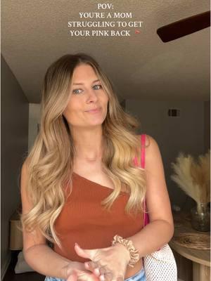 POV you’re just a mom struggling to get her pink pack #postpartum #postitaffirmations #postpartumbody #pinkback #getyourpinkback #OOTD #MomsofTikTok #MomsofTikTok #momtok #momlife #momhack 