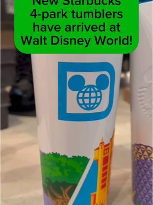 New Starbucks 4-park tumblers have arrived at Walt Disney World! • #disney #waltdisneyworld #disneyparks #disneymerch #starbucks #starbuckstumbler #tumbler #coffee #mug #magickingdom #epcot #hollywoodstudios #animalkingdom 