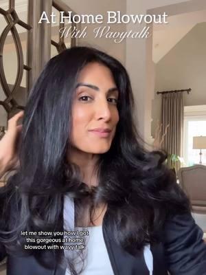 ⏰ This literally took 7.5 minutes! #athomeblowout #bighairdontcare #longhair #haircare #@wavytalkofficial #wavytalk #wavytalkthermalbrush #easypeasy #hairtips 