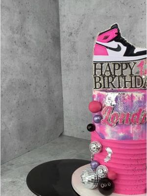 Sneaker Ball Cake 💕 #Cake #Cakes #Birthday #BirthdayCake #CakeTok #Philly #PhillyTikTok #BucksCounty #BristolPa #LevittownPa #BensalemPa #CakeArt #CakeDecorator #CakeDecorating #BlackBaker #Baker #CakesByNay