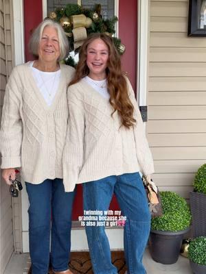 it’s your grandparents first time living too🎀🩷she looks better than me in this outfit, my twin!🤭 #grandparents #grandma #OOTD #sweet #sentimental #hopecore #foryou #fyp #family #Love #bestfriend @Altar’d State @Parke @UGG® @Louis Vuitton 