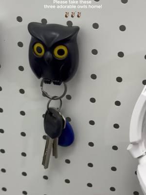 Please take these three adorable owls home!#key #keychain #keystorage #owlkeychain #gift #creativeproduct  #tiktokfinds #tiktokmademebuyit 