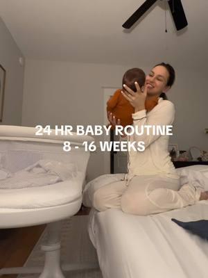 We’ve moved into the 8-16 week schedule 🙌🏽🤍 #creatorsearchinsights #nightroutinewithbaby #babysleep #MomsofTikTok #newborn #lacycavaliercarmichael #babyroutine 