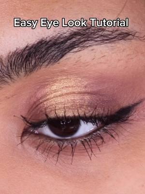 Shimmer? Yes, please. A little champagne-inspired eye look that's too easy not to try. Icon Mascara Long Wear Eyeliner 'Baxman' Color Boss Eyeshadow Palette 'Treat Yo Self' #easyeyelook #beginnermakeup #beauty #grwm