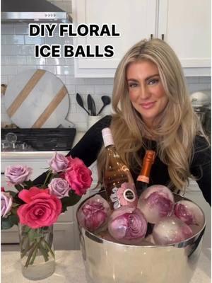 In honor of the New Year, here is my most viewed reel of 2024 with 40M views! 🍾 💐DIY FLORAL ICE BALLS instructions:  (the perfect valentines party touch) . 1. Cut the stems off your roses, leaving only the flower heads 2. Stretch a balloon open and stick the head of the rose deep inside.  3. Fill the balloon with water until it’s your desired size. Make sure the rose head is fully covered with water and all the air is let out of the top. 4. Tie the balloon tightly so that no water escapes. 5. Place the balloon in your freezer and freeze it for several hours or overnight until the water is completely frozen. 6. Once the ice spheres are frozen, remove the balloon by cutting it off with scissors or running it under warm water for a few seconds until it peels away from the ice. 7. Arrange the ice balls in a bowl or container and add ice or extra water balls without flowers to fill in any holes in between them. #galentines #vday #valentinesfood #valentinesflowers #galentinesday #galentinesparty #bridalshower#babyshower #partyideas #diyparty #diypartydecor #diyflowers #diyvalentines #floraliceballs 