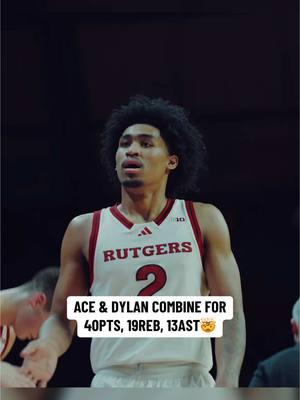 Best duo since ____ ⁉️👇 Ace and Dylan living up to the hype🔥🍿 @Ace Bailey @Dylan Harper❤️‍🔥 #acebailey #dylanharper #rutgers #cbb #newjersey #njbasketball #hoops #bball #viral ##NBA#nbadraft #fyp 