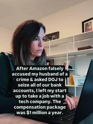 I have a million stories from the past five years like this. Of people who turned their backs and let Bezos and Amazon and the lawyers at Gibson Dunn take us down and down and down. I hope any woman involved in this unjust, horrifying scheme reads this and knows that they played a role in destroying a woman’s career over lies about her husband. Dont ever consider yourself a feminist again. But on we fight and we won’t give up. Amazon’s lawyers and DOJ are on notice that their primary witness is alleging federal criminal witness tampering and I will carry on this fight. Maybe after this post you understand even more. And if you’re new here, DOj never charged. My husband, they returned the seized money, and vacated four pleas from alleged co conspirators based on lies. #lawfare #jeffbezos #bezostheoligarch 