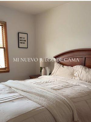 New bed set  #bedset #juegodecama #aesthetic #aesteticbedroom #soft #beige #beigeaesthetic 